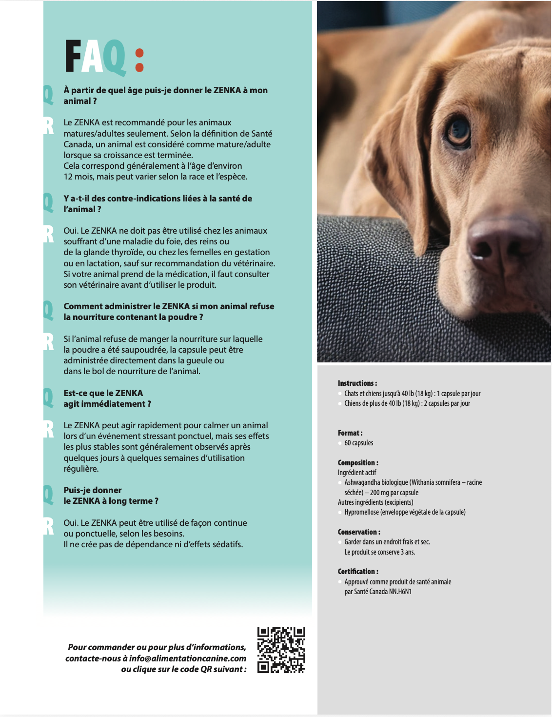 PATTEDEAU BIO | Zenka formule calmante - Supplément pour chiens et chats