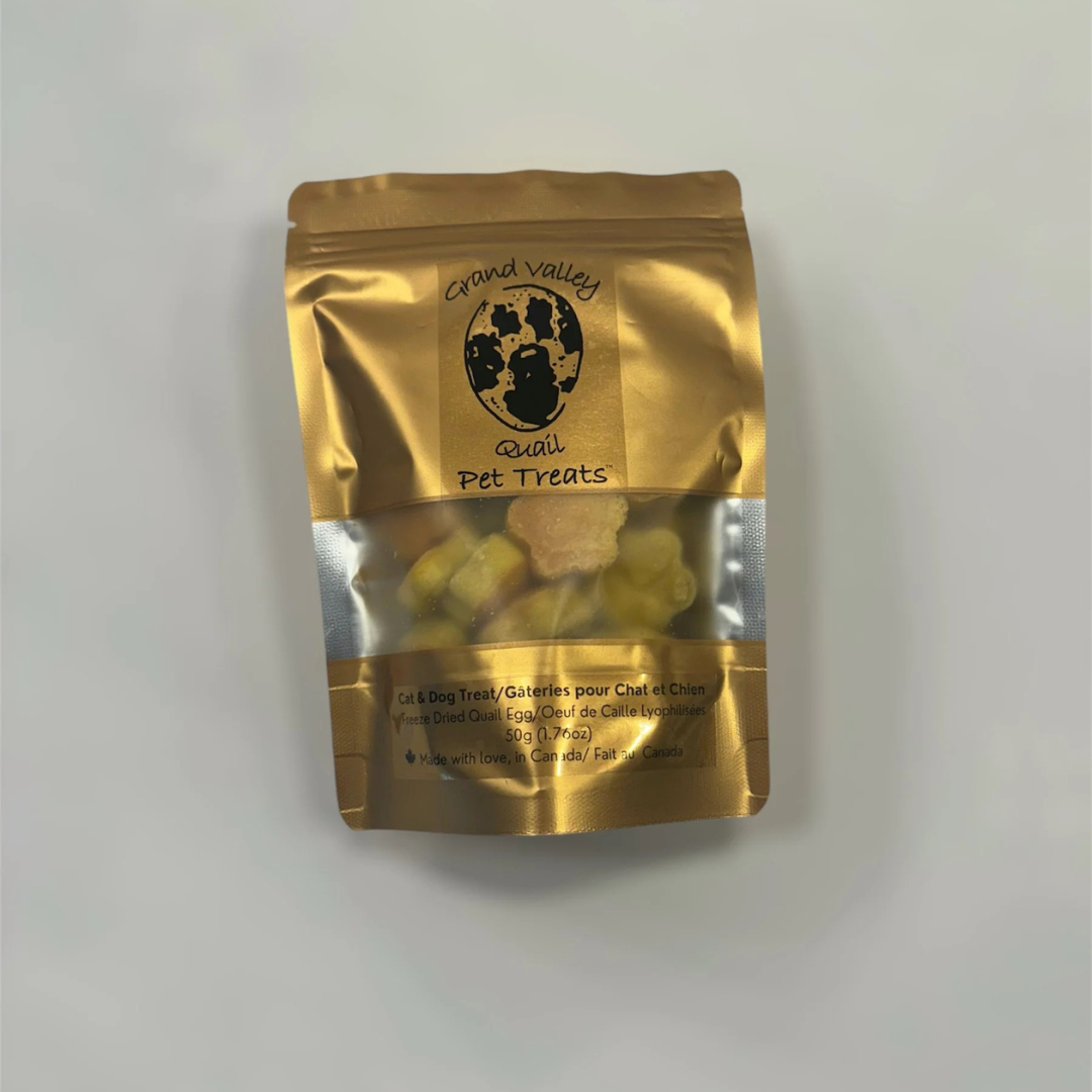 GVQ | Gâteries aux oeufs de caille lyophilisés 50gr