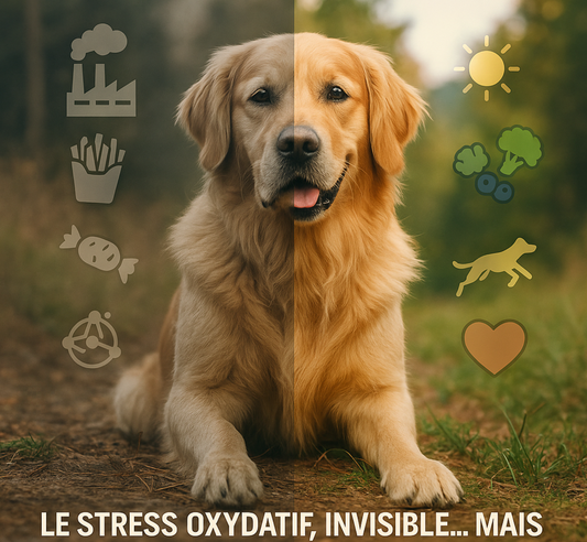Stress oxydatif chez le chien et le chat : comment les antioxydants naturels protègent la santé cellulaire