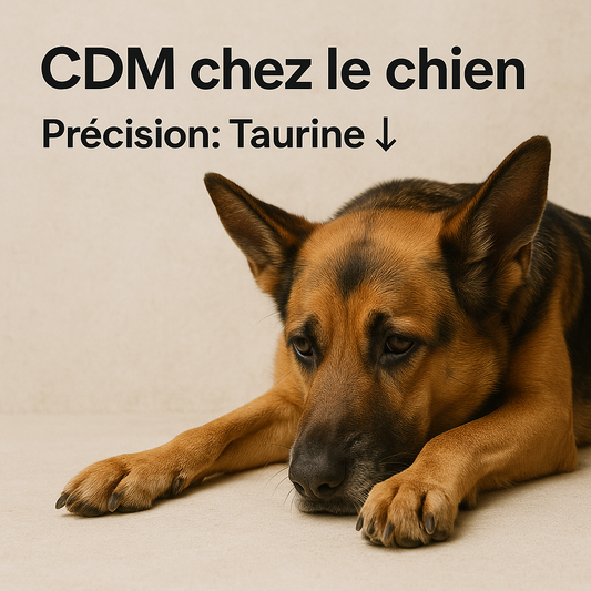 CDM chez le chien et alimentation : Quel est le lien ?
