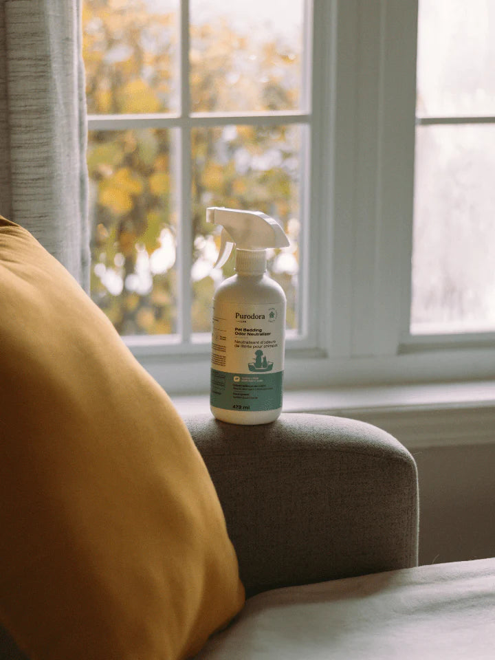 PURODORA LAB | Neutralisant d'odeur de literie animaux 473 ml
