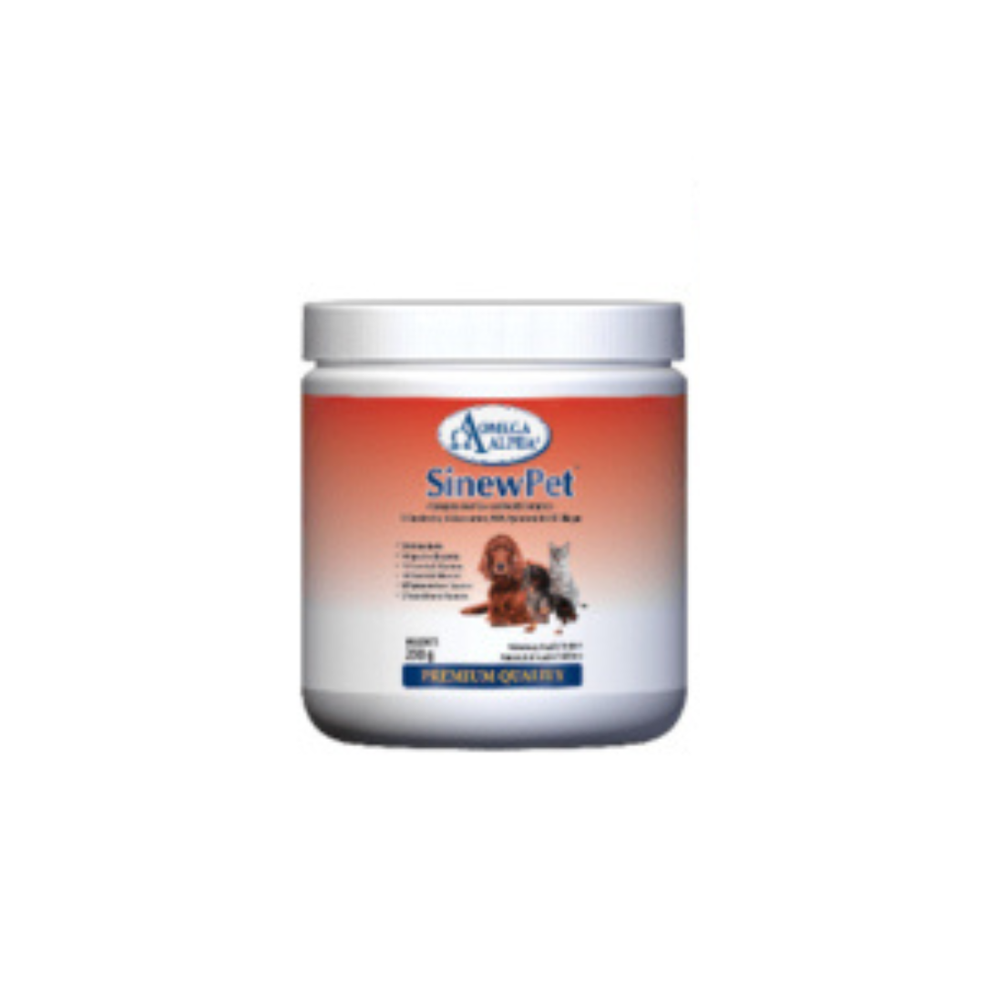 OMEGA ALPHA | SinewPet Soins complets des articulations - Supplément naturel pour chien et chat