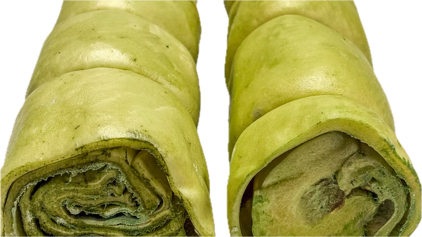 KYON | Rouleau de joue de boeuf menthe. Solution Nutrition Animale, votre référence en besoin nutritionnel pour chiens et chats au Québec.