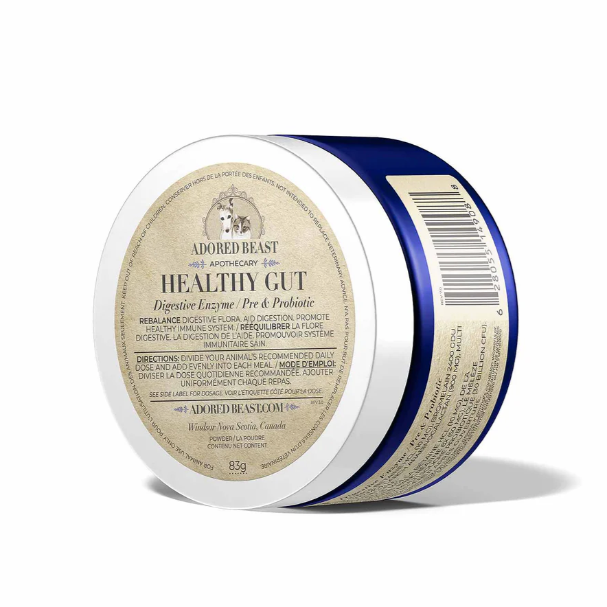 Adored Beast Healthy Gut probiotiques et enzymes digestives chien