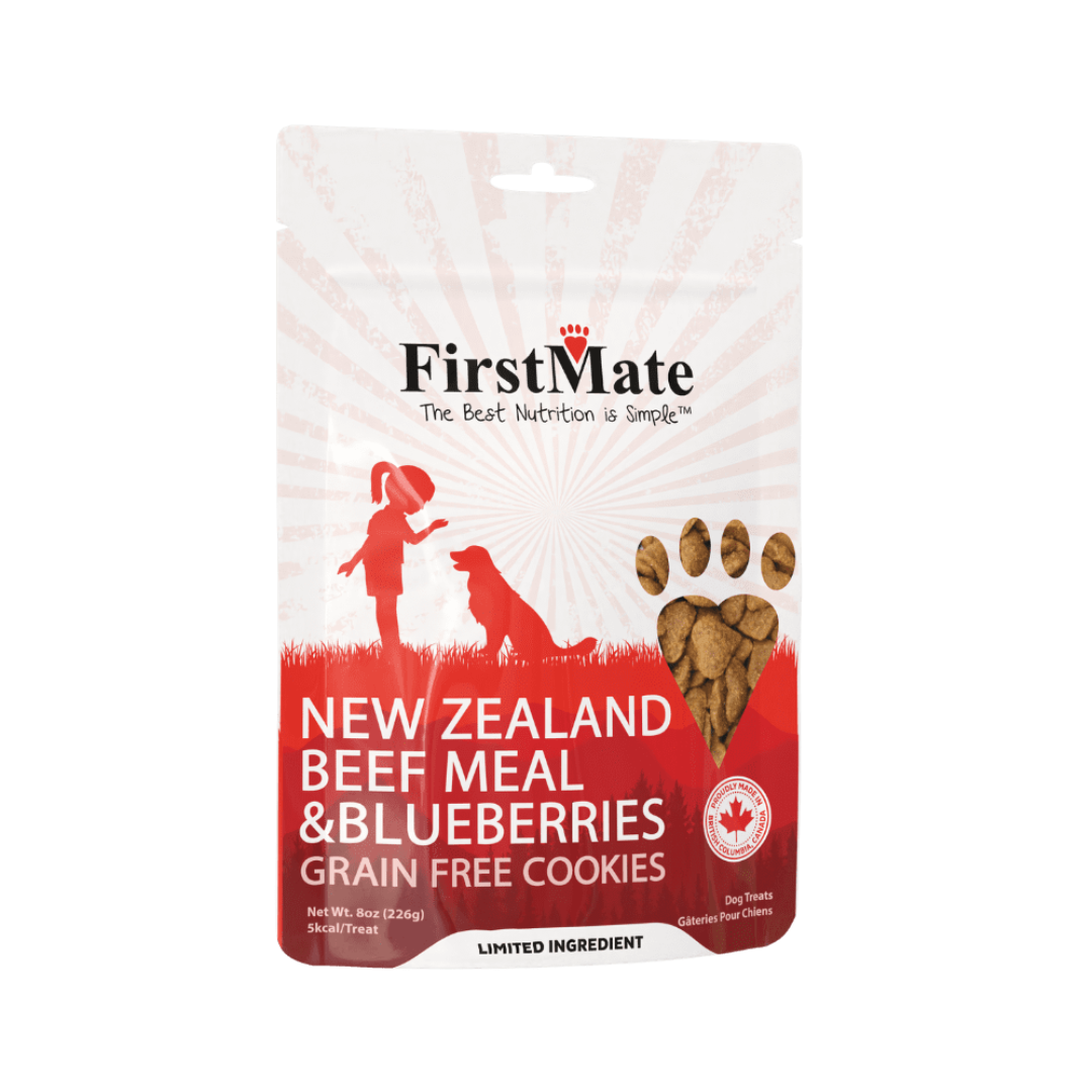 FIRSTMATE | Gâteries boeuf et bleuets 226 gr