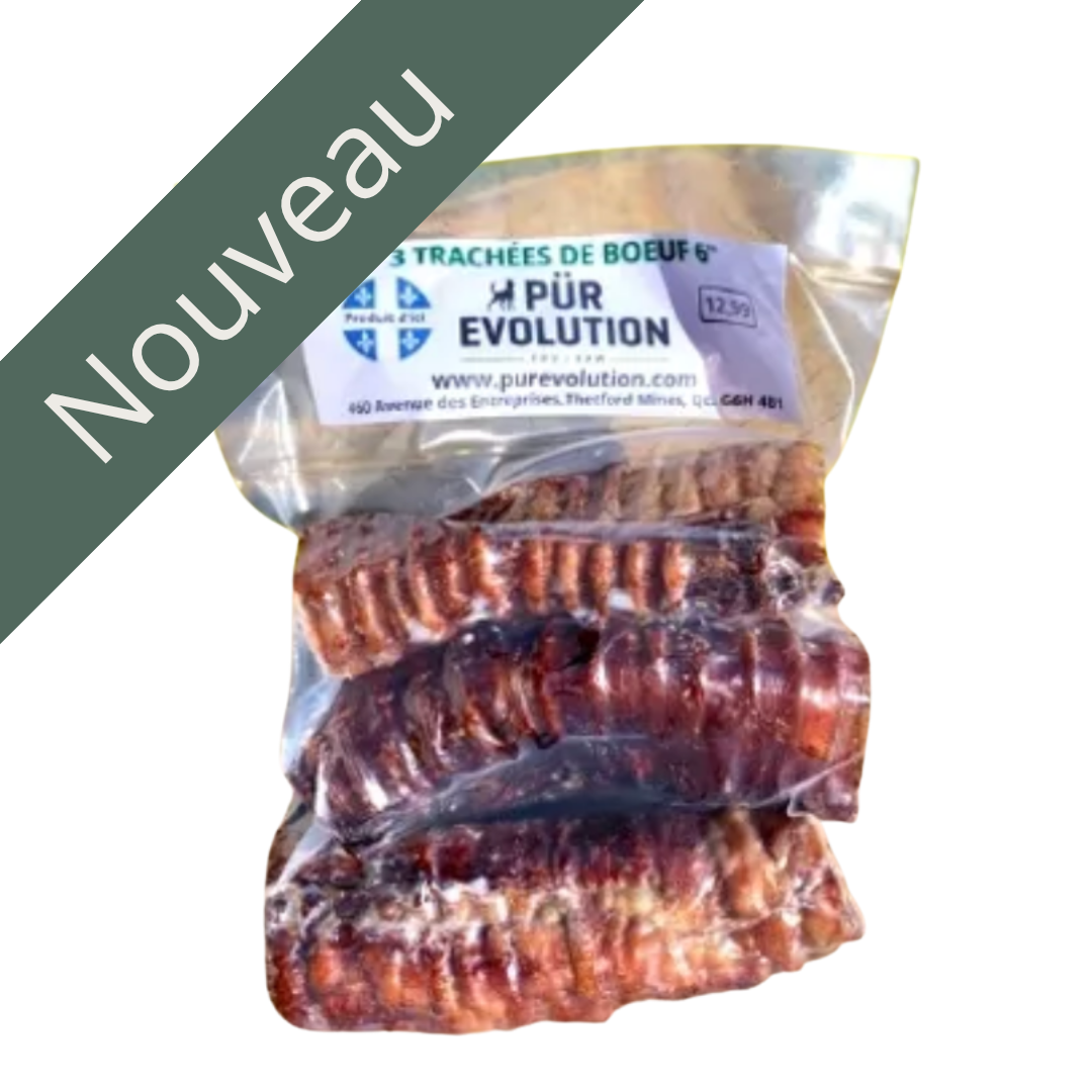 PÜR ÉVOLUTION | Trachées de boeuf (3) - Mastication naturelle pour chien