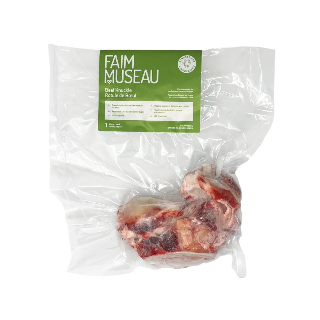 FAIM MUSEAU | Rotule de boeuf - Gâterie crue pour chiens