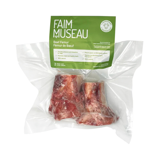 FAIM MUSEAU | Fémur de boeuf - Gâterie crue pour chiens