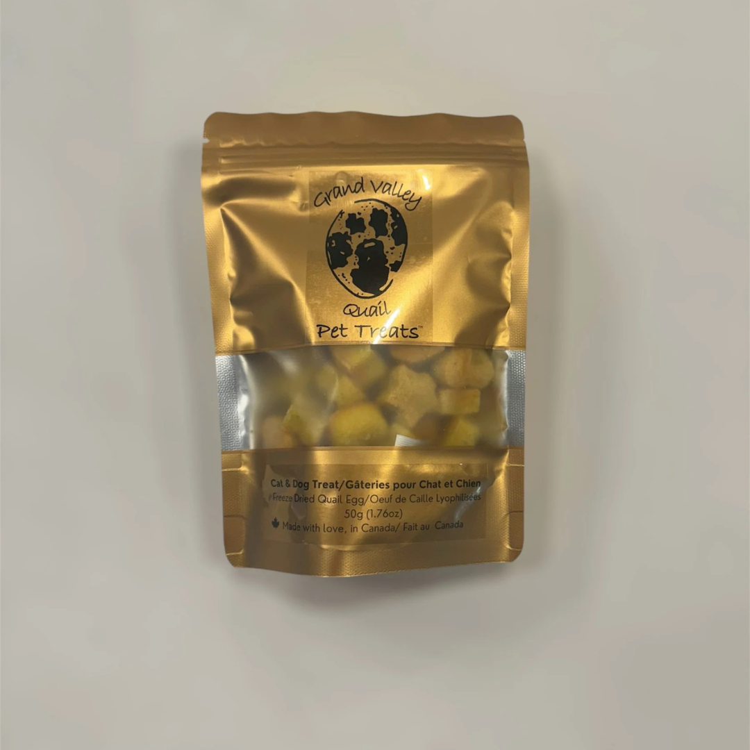 GVQ | Gâteries aux oeufs de caille lyophilisés 50gr