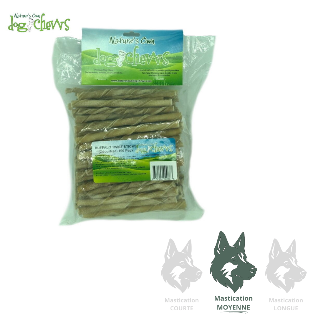 NATURE'S OWN | Torsade de peau de buffle 5''