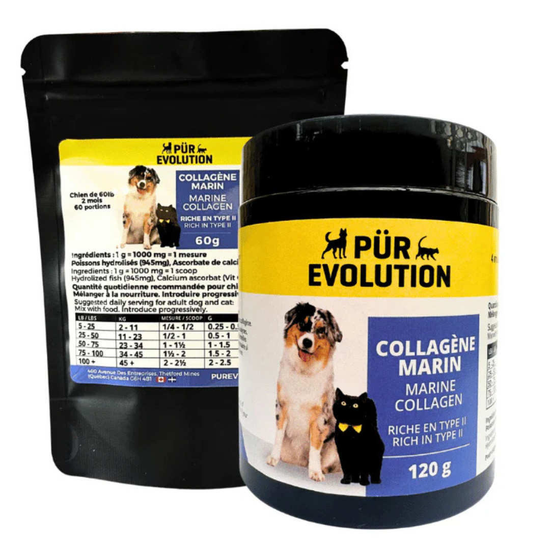 PÜR ÉVOLUTION | Collagène marin, supplément articulations chien et chat