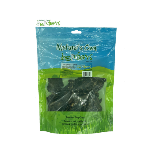 NATURE'S OWN | Coeur de kangourou - Gâterie déshydratée pour chiens 227g