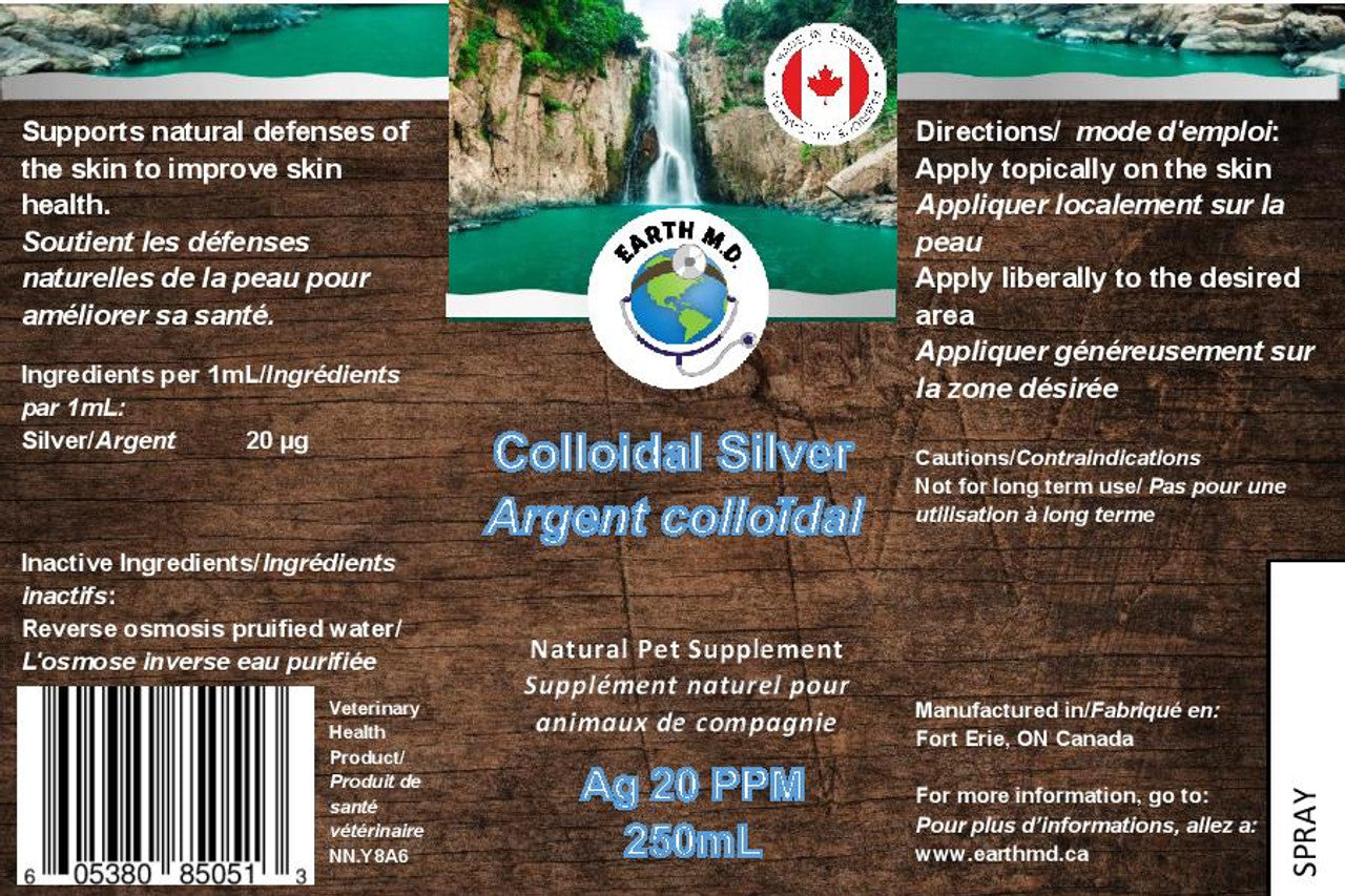 L'argent colloïdal est un produit naturel ; antibiotique, antiviral et Antifongique. Solution Nutrition Canine et Féline, le service conseil personnalisé à vos besoins, à Québec.