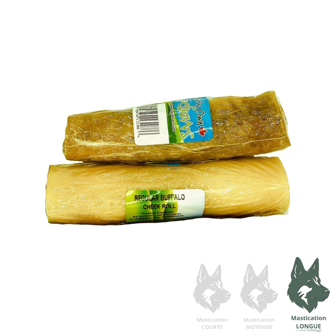 NATURE'S OWN | Rouleau de buffle 5-6" - Gâterie déshydratée pour chiens