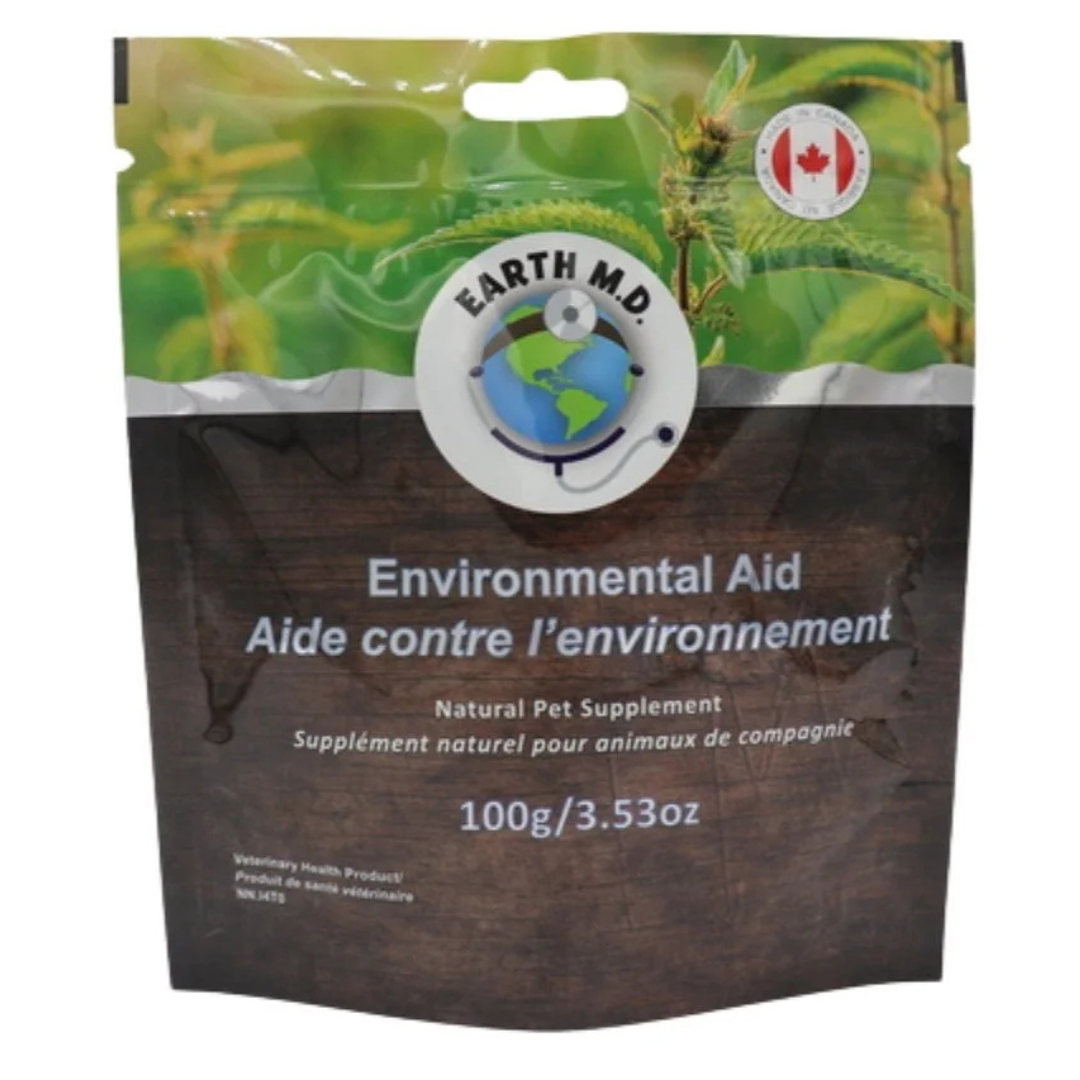 EARTH MD | Aide environnemental 100g - Supplément pour chiens et chats. Solution Nutrition Animale, votre référence en alimentation animale au Québec.