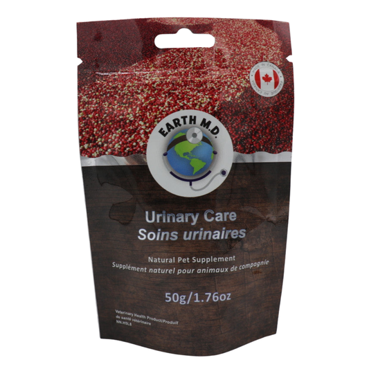 EARTH MD | Soin urinaire - Supplément pour chiens et chats. Solution Nutrition Animale, votre référence en alimentation animale au Québec.