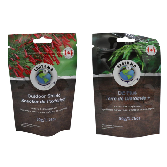 EARTH MD | Duo vermifuge et puces&tiques - Supplément pour chiens