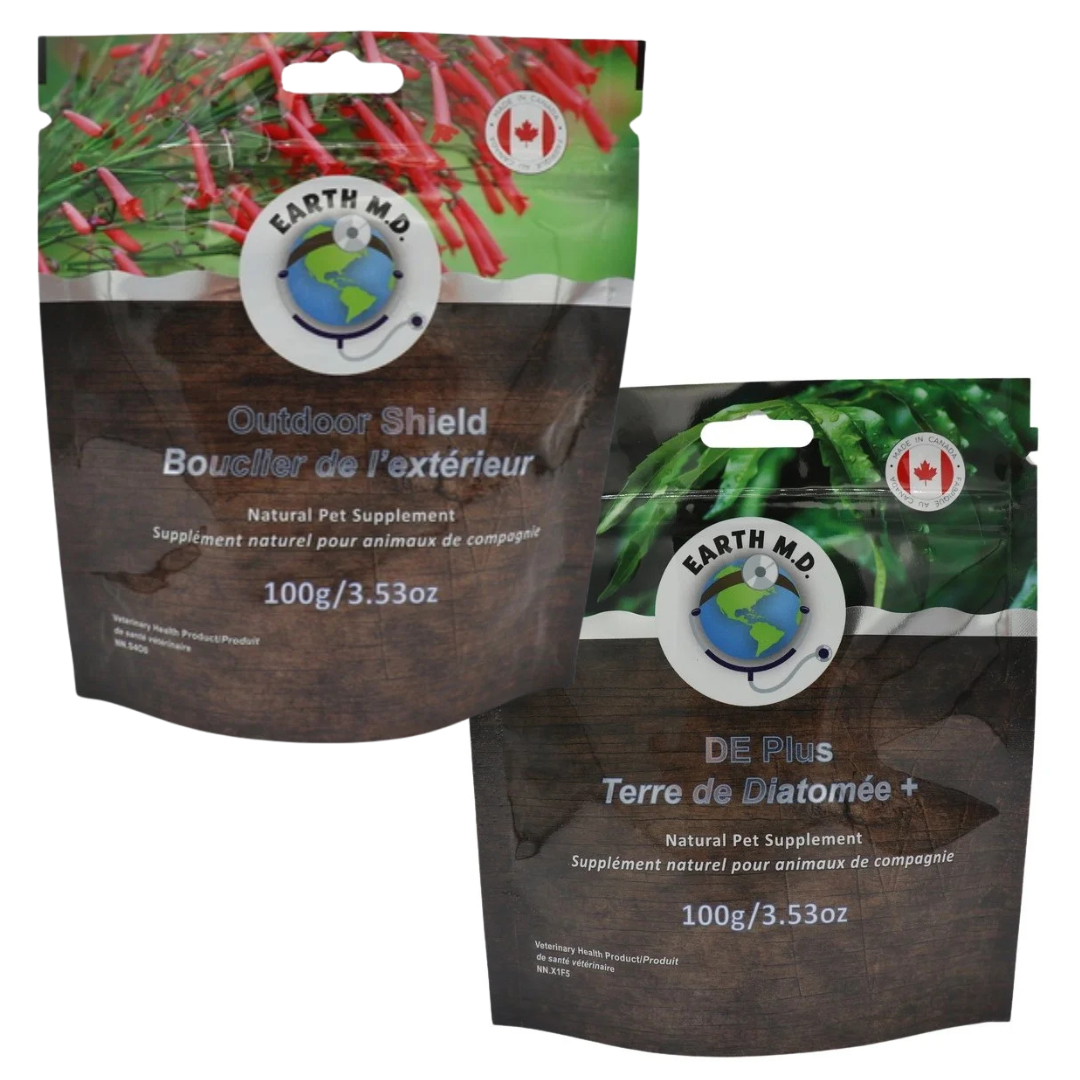 EARTH MD | Duo vermifuge et puces&tiques - Supplément pour chiens