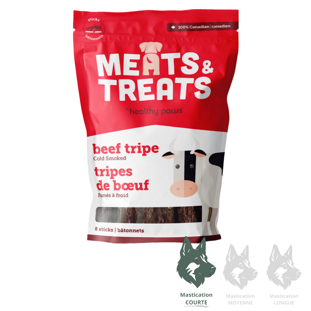 HEALTHY PAWS | Tripe de boeuf (8 bâtonnets)