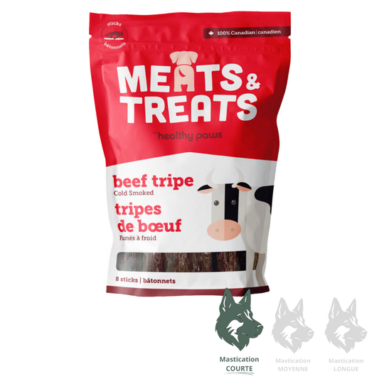 HEALTHY PAWS | Tripe de boeuf (8 bâtonnets)