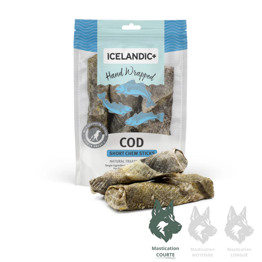 ICELANDIC+ | Bâton peau de morue 5"