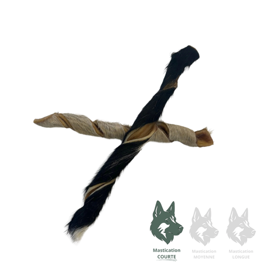 GVQ | Rouleau de peau de boeuf avec poils