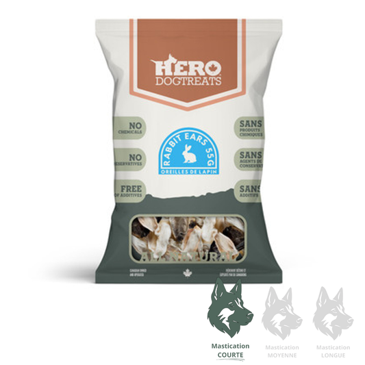 LIQUIDATION HERO | Oreilles de lapin déshydratées 55 gr