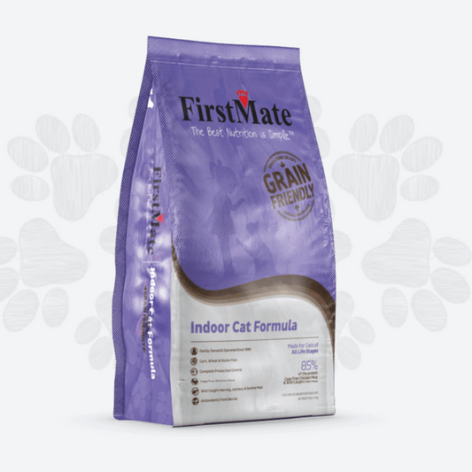 FirstMate chat interieur. Solution Nutrition Animale