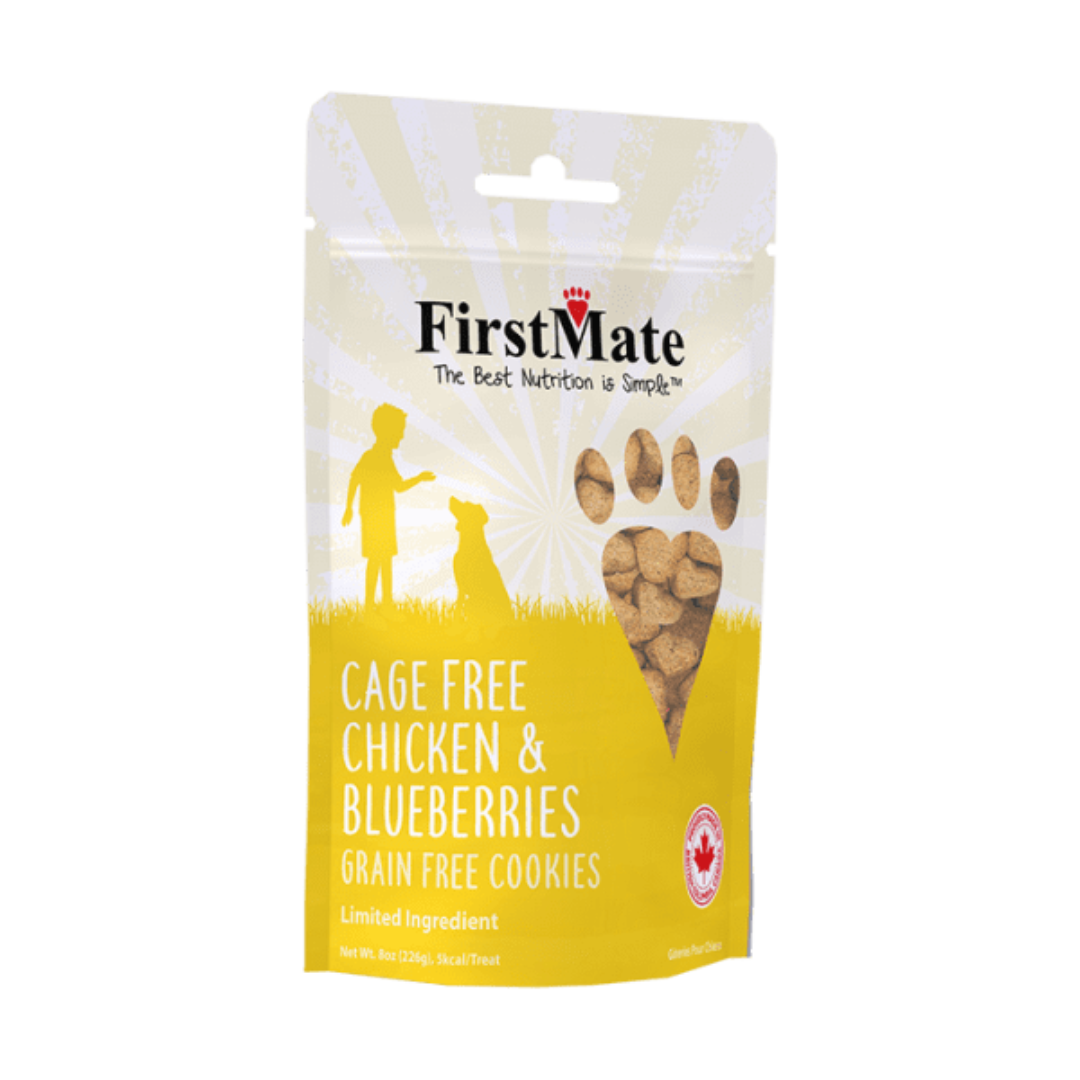 FirstMate gâteries naturelles pour chien au poulet et bleuet