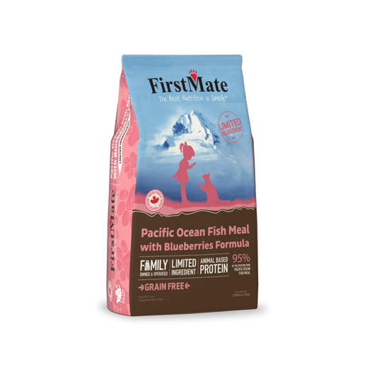 First Mate pour chat recette poisson blanc sans grains. Solution Nutrition Animale, votre référence en alimentation à Québec.
