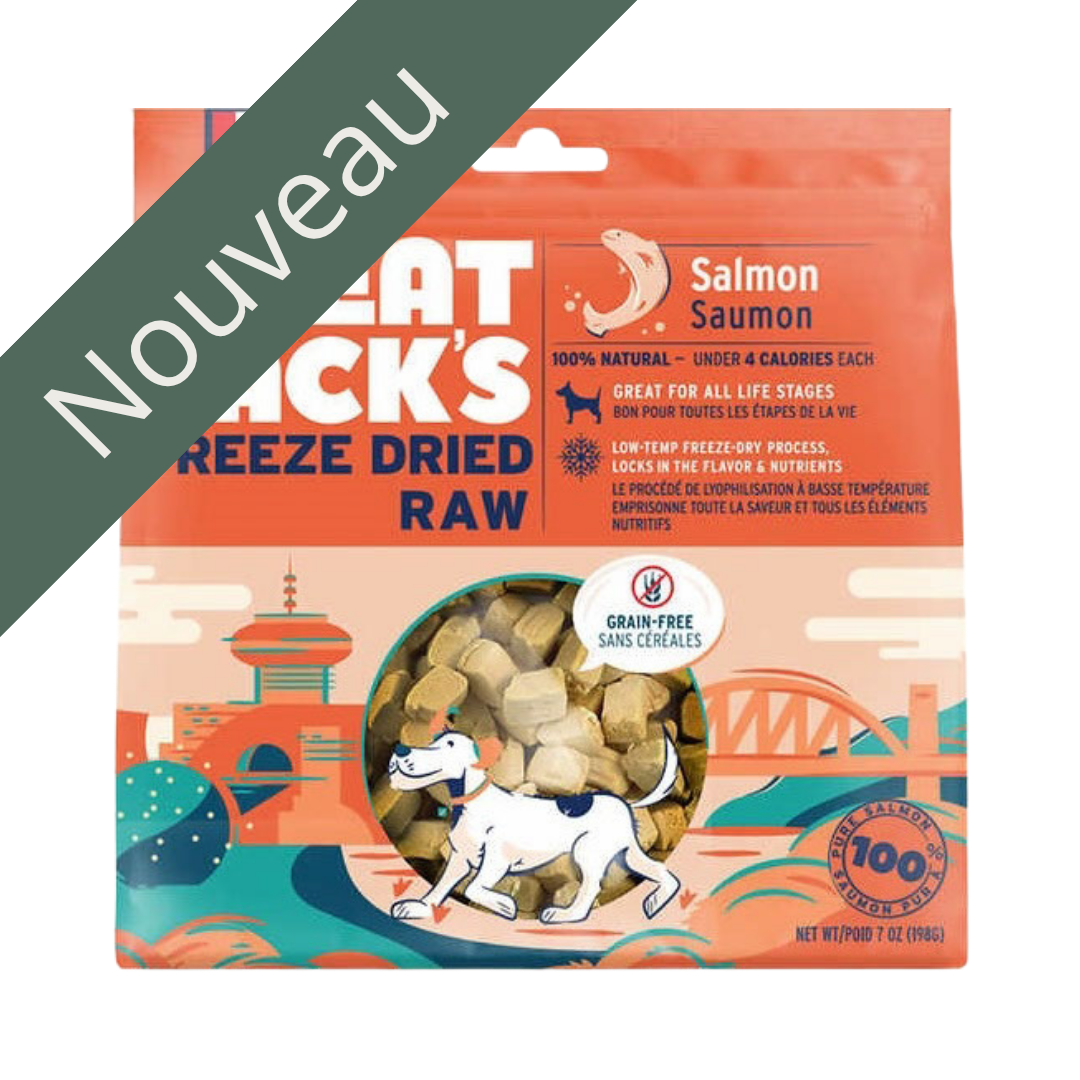GREAT JACK'S | Saumon lyophilisé 198g Solution Nutrition Animale Saguenay