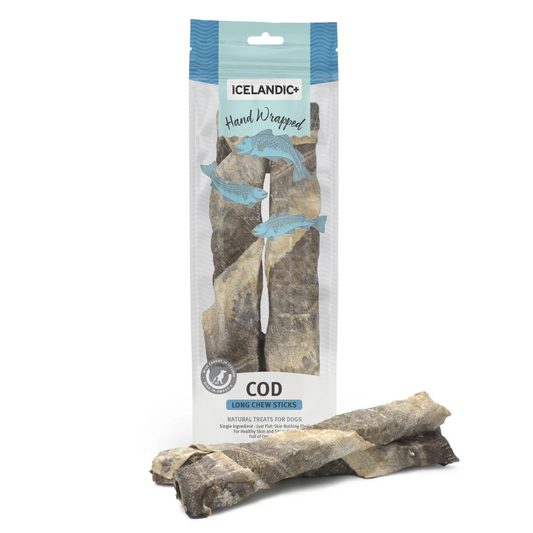 Icelandic+ peau morue mastication chien