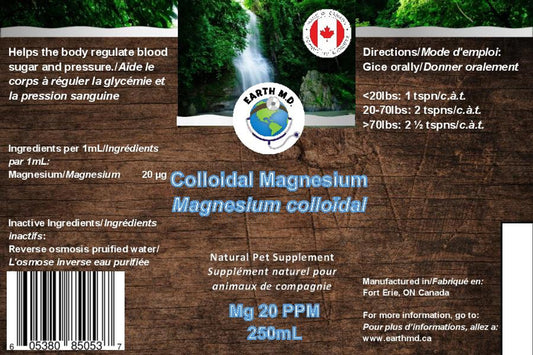 EARTH MD | Magnésium colloïdal 20ppm 250ml