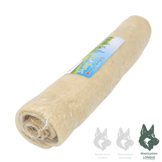 NATURE'S OWN | Rouleau de Buffle 10-12" - Gâterie déshydratée pour chiens Solution Nutrition Animale Saguenay
