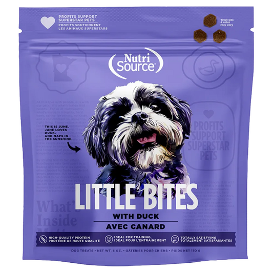 NutriSource petites bouchées au canard. Solution Nutrition Animale