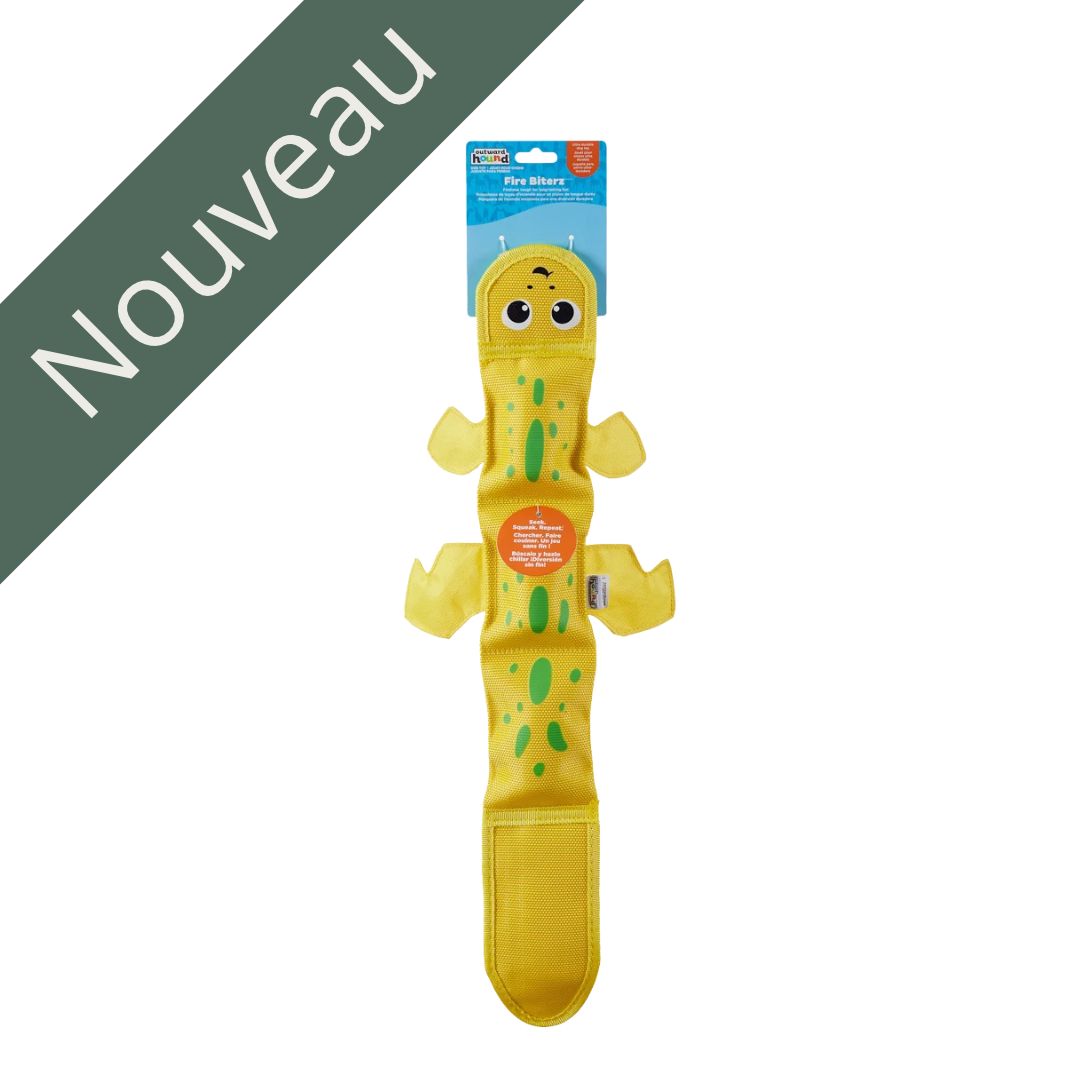 OUTWARD | Lézard fire biterz - Jouet pour chien nouveau Solution Nutrition Animale Saguenay