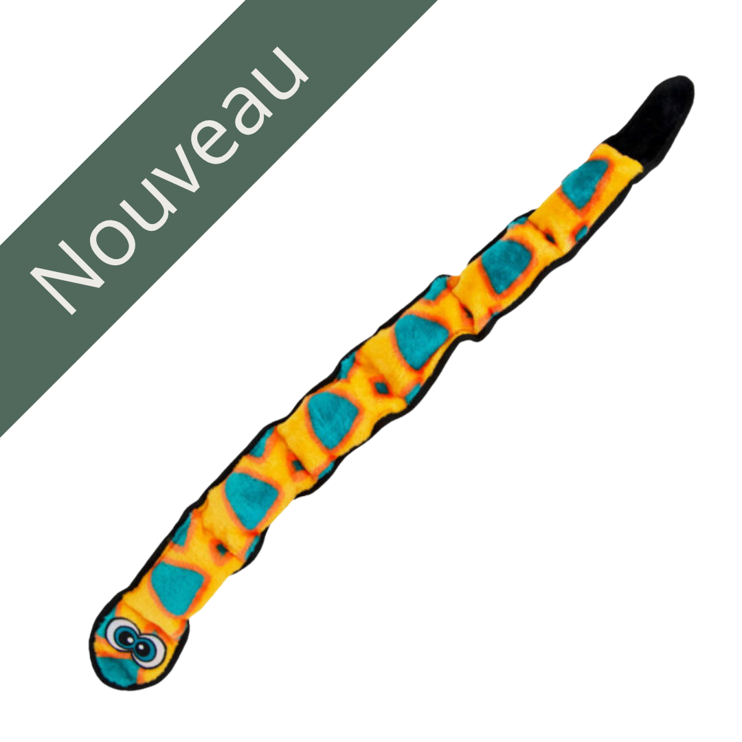 OUTWARD | Serpent orange durable peluche nouveau Solution Nutrition Animale Saguenay