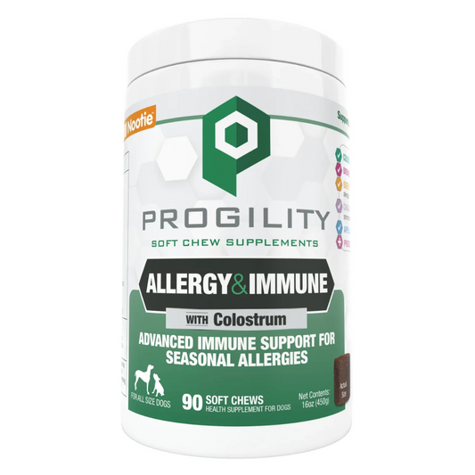 Progility Allergie & Immunité 90 gâteries pour chien – soutient immunité, équilibre histamine, ingrédients naturels avec colostrum