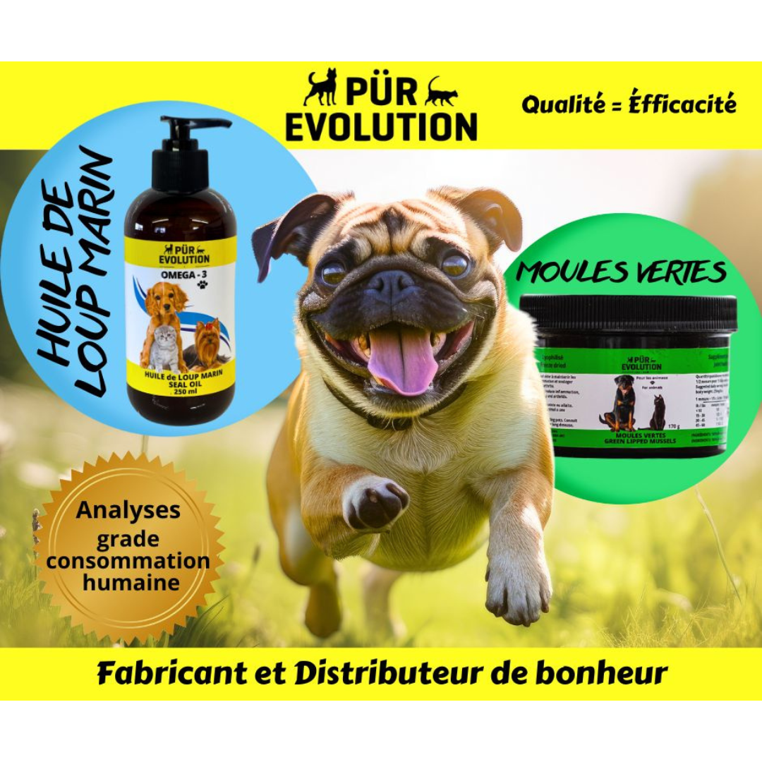 Pur Evolution moule verte huile loup marin