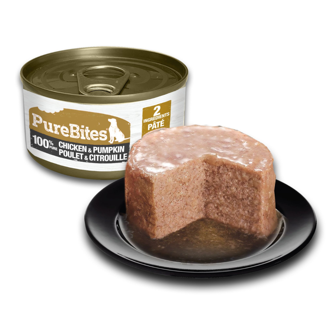 PureBites pate poulet et citrouille