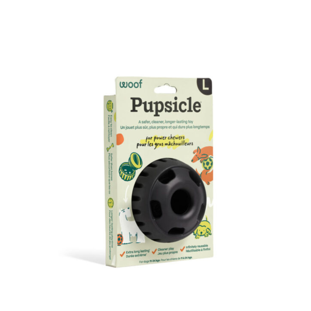 WOOF PET | Pupsicle noir grand Solution Nutrition Animale Saguenay
