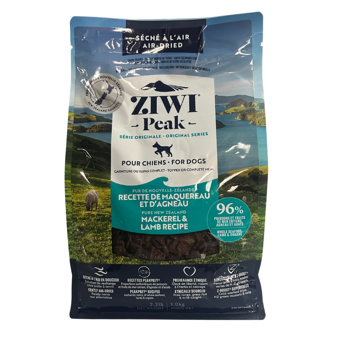 ZIWI recette maquereau et agneau