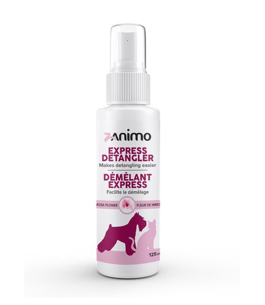 ZANIMO | Démêlant express 125ml chiens et chats. Solution Nutrition Animale, votre référence en besoin nutritionnel pour chiens et chats au Québec.