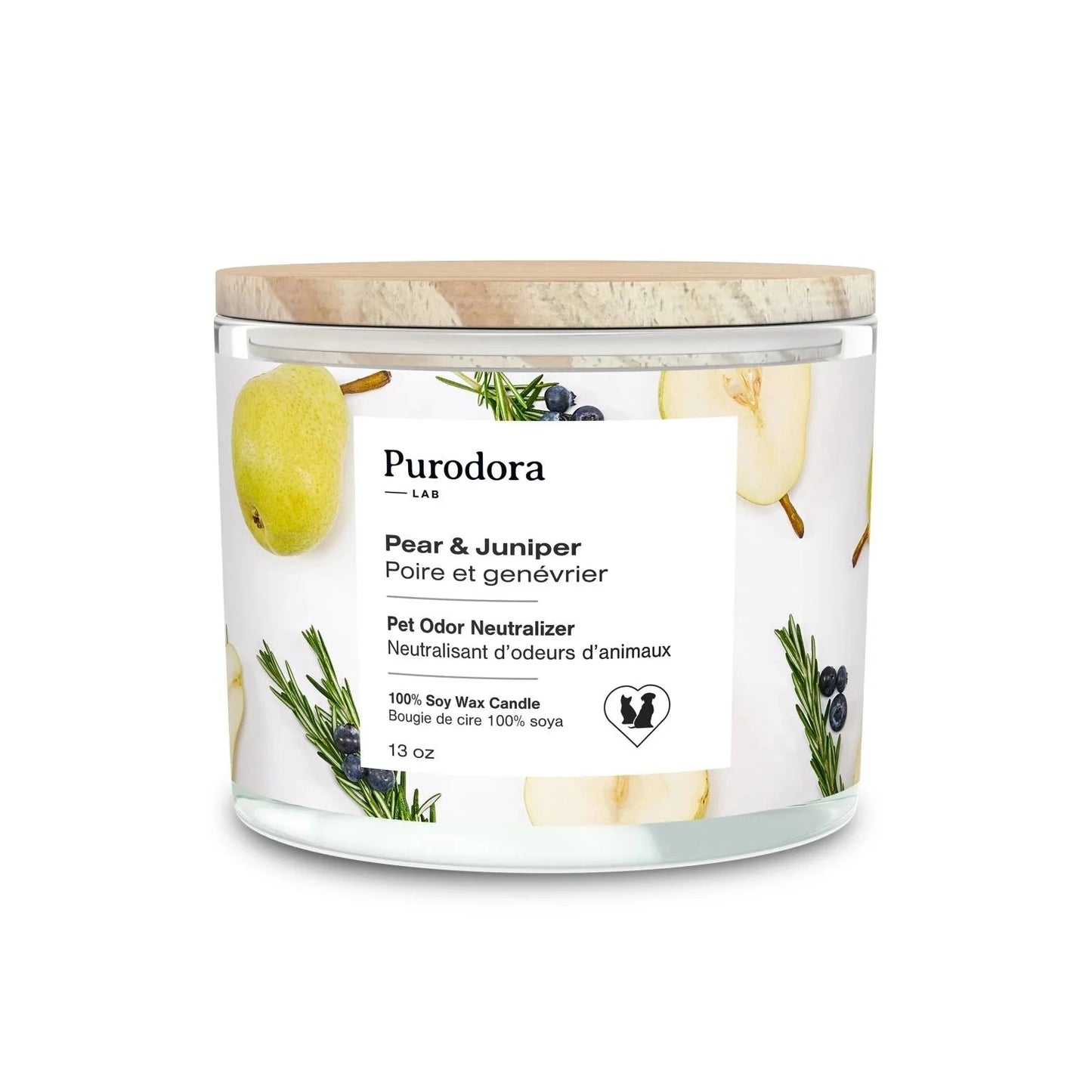 PURODORA LAB | Bougies neutralisantes d'odeur 100% soya poire genévrier. Solution Nutrition Animale, votre référence en alimentation animale au Québec.