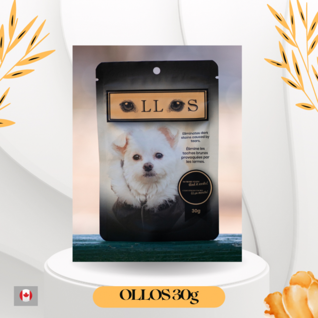 OLLOS | Poudre pour les yeux. Solution Nutrition Animale, votre référence en alimentation pour chiens et chats au Québec.