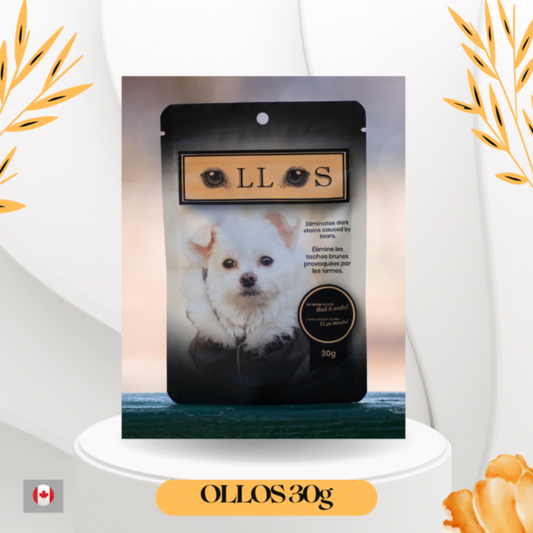 OLLOS | Poudre pour les yeux. Solution Nutrition Animale, votre référence en alimentation pour chiens et chats au Québec.