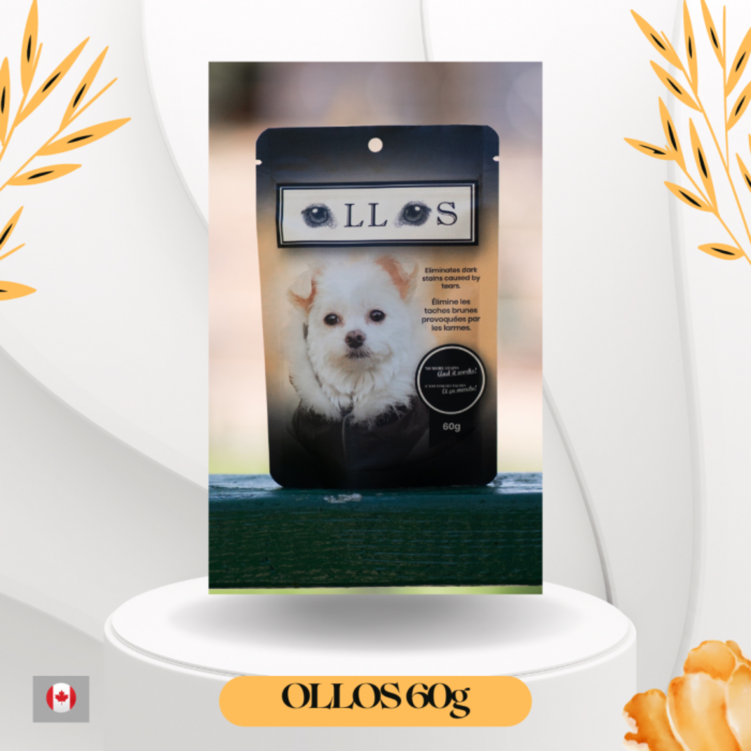 OLLOS | Poudre pour les yeux. Solution Nutrition Animale, votre référence en alimentation pour chiens et chats au Québec.