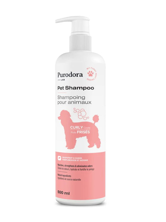PURODORA LAB | Shampoing pour chiens à poils frisés. Solution Nutrition Animale, votre référence en alimentation animale au Québec.