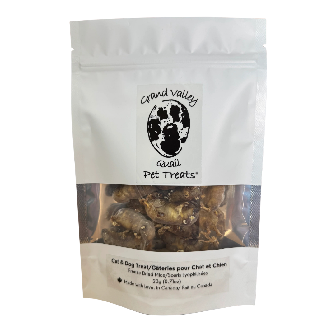 GRAND VALLEY | Souriceaux lyophilisées - Gâterie lyophilisée pour chiens et chats