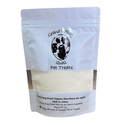 GRAND VALLEY | Lait de chèvre lyophilisé - Gâterie lyophilisée pour chiens et chats